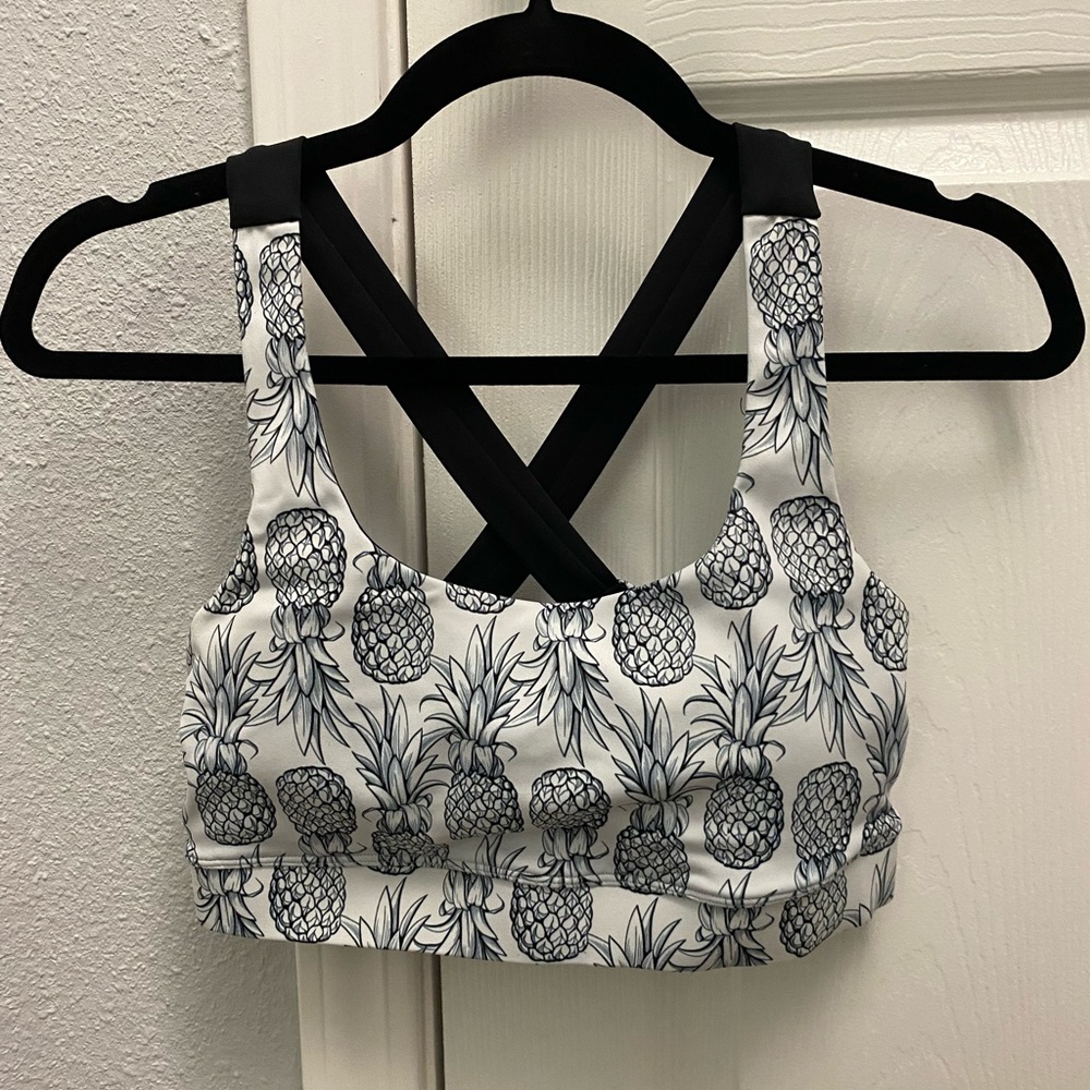 Love Fitness pineapple sports bra